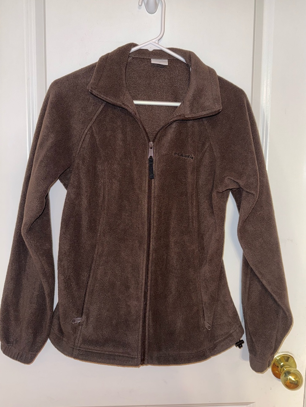 Columbia Women’s Brown Full-Zip Teddy Fleece Jacket Size Medium